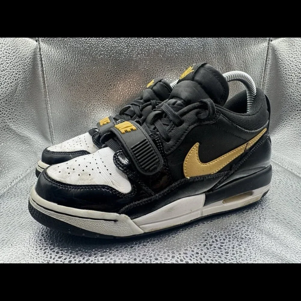 RARE 🚀 Size 5.5 -‎ Nike Air Jordan Legacy 312 Low Gold Black Sneaker CD9054-07